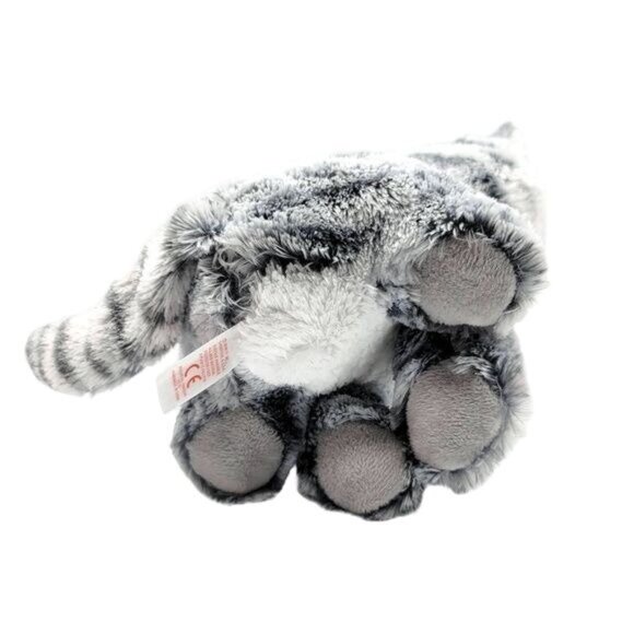 2/$15 Ty Beanie Boos Plush Gray 9" Glitter Eyes Tabby Kitten Tag 2016 Kiki Cat - Picture 7 of 11